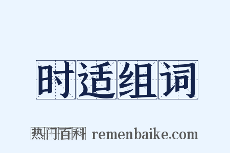 时适组词是什么意思的图片